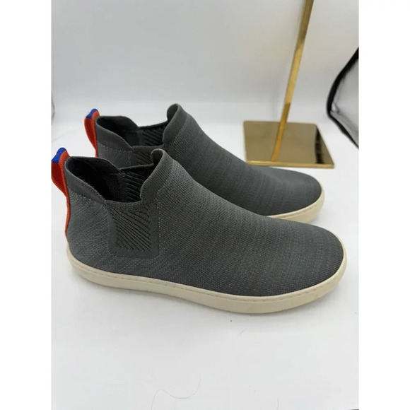 Rothy’s Shoes - Rothy's Fog Melange The Chelsea Pull On Boots Sz 8.5 Ankle Hi Top Shoes Gray